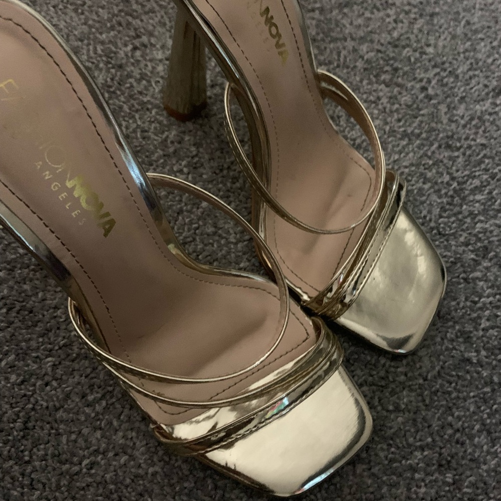 Gold Fashion Nova Heels
